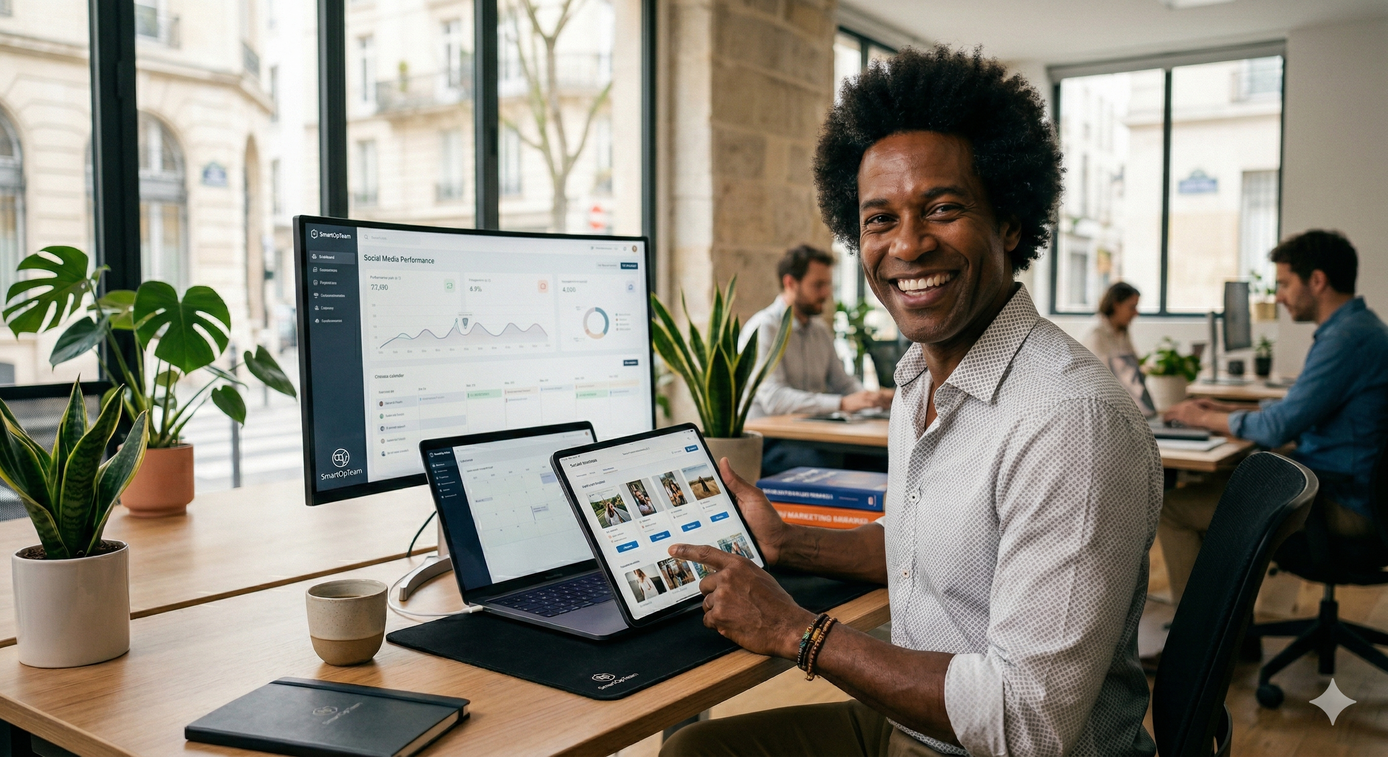 Interface SocialControl pour automatiser les réseaux sociaux